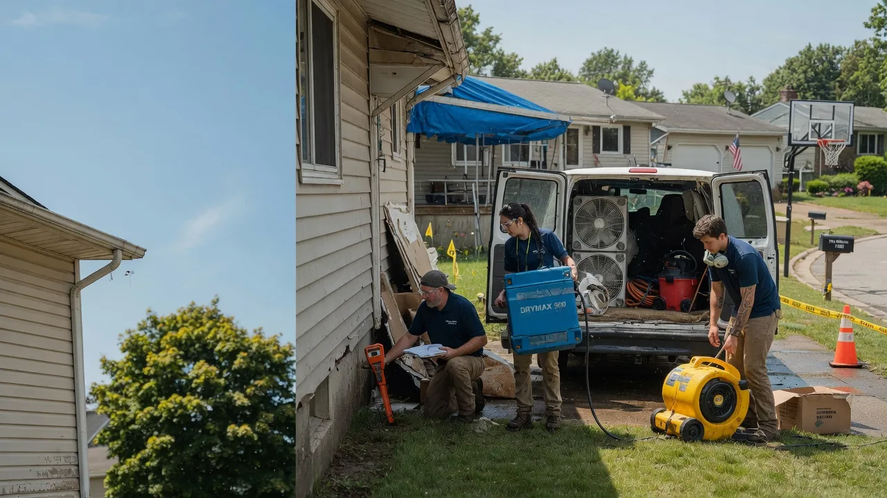 Ceiling Leak Cleanup in Hallstead, PA near me